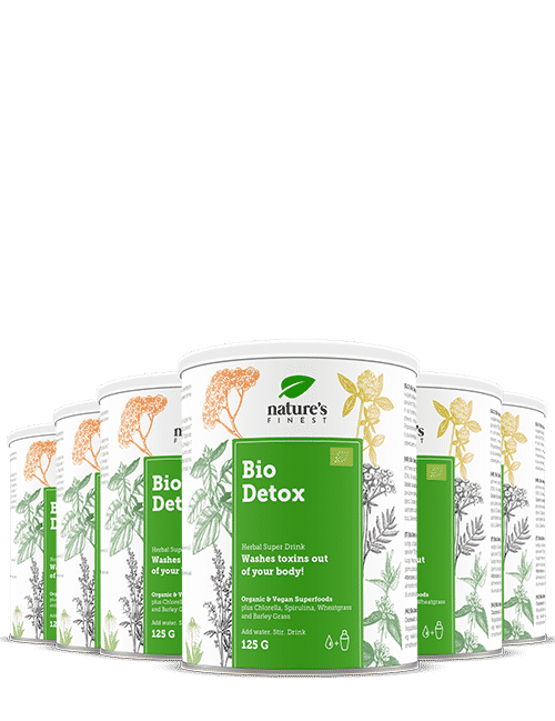 100% Mix per Bevanda Detox Biologica | 6x Bio Detox® di Nature's Finest | Chlorella, Spirulina, Lucuma | Migliori Prodotti Detox in Italia.