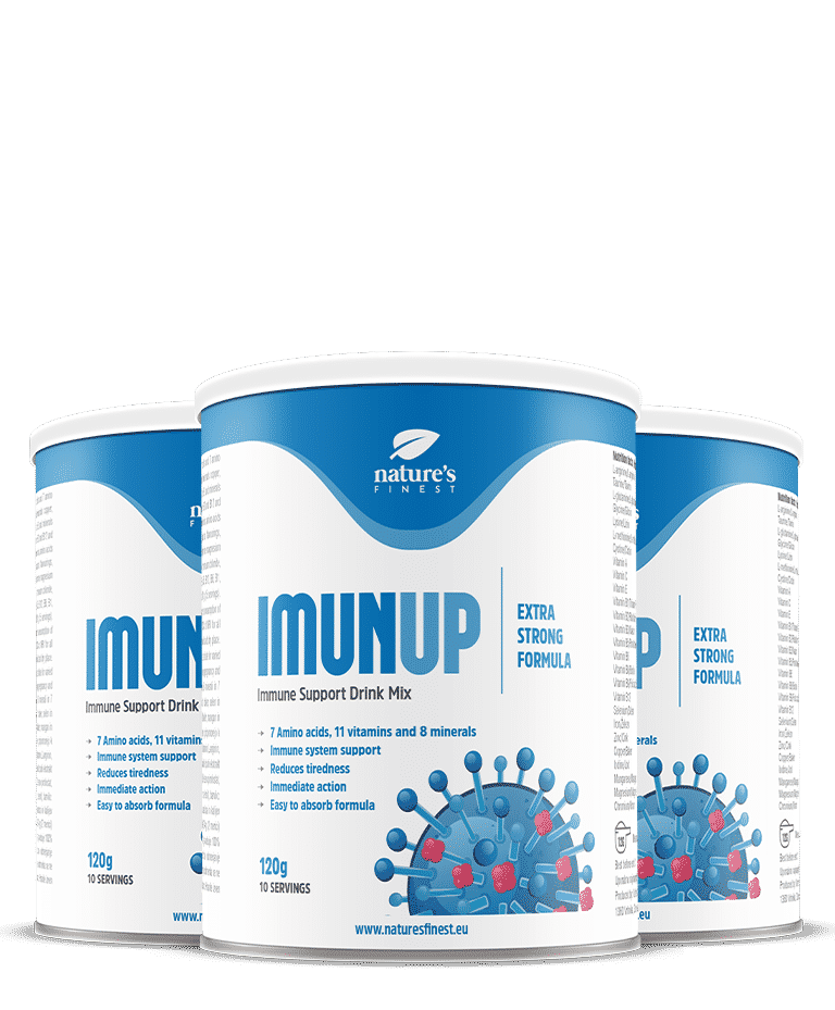 Imunup | 2+1 Gratis | Rafforzare Sistema Immunitario | Supporto Immunitario | Booster Immunità | L-arginina, L-glutammina | Anti-Infiammatorio.